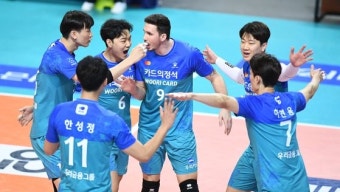 장충의 봄이 또 왔다… 7연승 우리카드 포스트시즌 확정