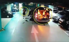 불 탄 벤츠만 100대…천안 주차장 출장세차 화재 손해액 43억