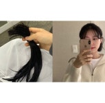 트와이스 앞머리를 한땀한땀...30cm 머리카락이 만든 기적