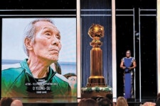 [사진] 오영수 골든글로브 깐부 됐다, 한국 첫 남우조연상