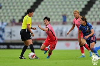 지소연 동점골에도…여자축구 동아시안컵 한일전 1-2패