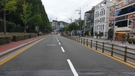 비오는 밤 공포의 스텔스 차선…한밤에도 빛난 부산 흰선 정체