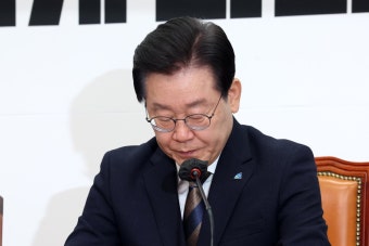 [포토버스] 검찰의 구속영장 청구에... 이재명 