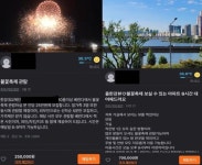 100만 인파 불꽃축제…당근엔 70만원 '아파트 대여권' 올라왔다