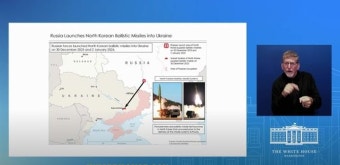 美백악관 “러, 北 탄도미사일 받아 우크라 공격…한반도 안보에도 악영향”