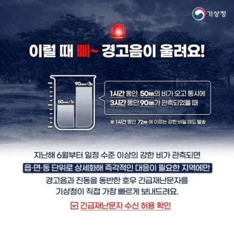 전남∙경북에도 호우 긴급재난문자…기상청, 방재기상업무 돌입