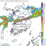 시간당 52.5㎜ 물폭탄에 경북 첫 호우재난문자…대전 홍수주의보