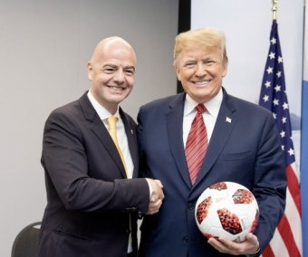 FIFA 회장 트럼프 당선인에 축하메시지…