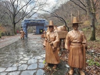모텔서 첫눈 기다리는 마음…내장산엔 가을·겨울 교차했다