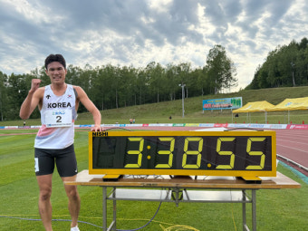 이재웅, 32년만에 육상 1500ｍ 한국 신기록…3분38초55
