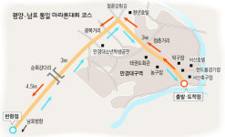 ‘한겨레’ 기자가 달려본 평양-남포 통일마라톤