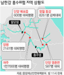 한반도 허리 물폭탄…수만명 대피령