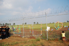 ‘새만금에 미군기지 안돼요’