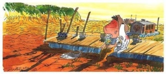 [고경일의 풍경내비] 바닥 드러낸 덕우저수지