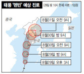 폭우동반 태풍 ‘덴빈’…30일 중부지방 관통