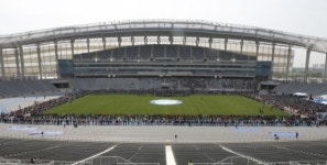 [포토] 인천아시아드주경기장 2014명 테이프커팅