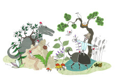 요정과 노는 어린이집 아이들