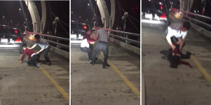 타이어 찢기고 휠에선 불꽃이…한밤 대구 도심의 추격전