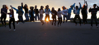 [포토] 한·러 청소년 ‘사진’으로 쌓은 우정…전시작 남긴 채 눈물의 이별