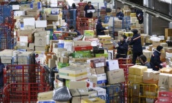 [포토] 우편물류센터 설 비상근무