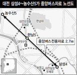 대전시 “삼성4~농수산5가 중앙버스전용차로 시행”