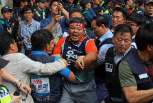 [포토] 363일 농성을 마치는 날