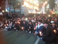  부산 7차 촛불집회 서면 중앙대로 근처에서 열려 