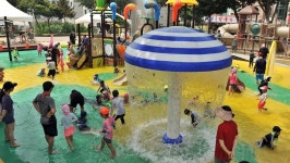  폭염을 피하는 방법은 공짜 물놀이와 숲 속 쉼터 