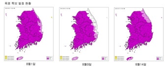 시간 잊은 ‘폭염 시계’…기온 다시 올라 ‘8·1 슈퍼폭염’ 근접