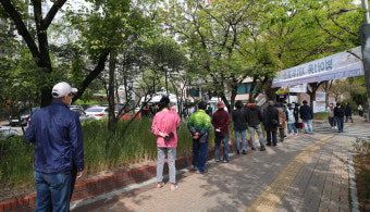 투표율 오후 1시 49.7%…지난 총선보다 11.8%p 높아