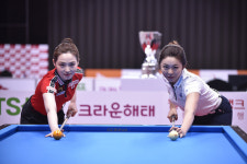 포켓볼에 이은 3쿠션 격돌…김가영, 차유람에 역전승