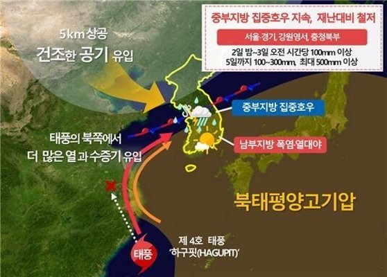 ‘물폭탄’ 5일까지 계속 된다…충북엔 최대 500 예상 | 포토뉴스