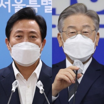 이재명 “오세훈식 민간재개발 중단”, 오세훈 “정책 폄훼 유감”