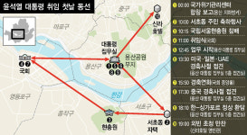 윤 대통령, 서초-현충원-국회-용산-신라호텔 누비며 11개 일정 소화