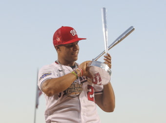 ‘15년 5775억원 장기계약 거부’ 소토, MLB 홈런 더비 우승