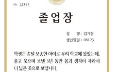 “솜털 보송했던 아이, 넓은 곳으로”…이런 졸업장 보셨나요?