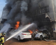 통영 제석초교 화재로 1200여명 대피…쓰레기수집장서 폭발음