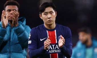 이강인 풀타임 활약에도…PSG, 아스널에 0-2패