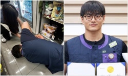 바닥에 누워 진열대 뜯고 이어폰 찾아줘…일본인 감동시킨 편의점 직원