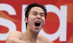 형의 빈자리, 막내가 채웠다…김준우, 자유형 800m ‘은’ 한국신기록