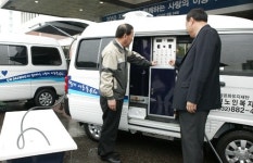 GM대우한마음재단 인천사회복지기관에 `다마스 이동목욕차` 기증