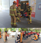 고성공룡나라(하남방향)주유소 소방훈련 실시