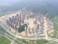 6,800가구 매머드급 대단지 아파트 `e편한세상 용인 한숲시티` 공사 현장