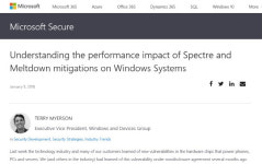 MS “인텔 CPU 보안 업데이트 후 명백한 성능저하 나타나”