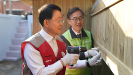 추운 겨울, 따뜻한 온정 나눈 하석주 롯데건설 대표