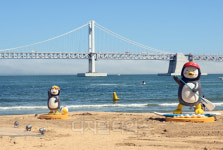 [포토]펭수 부산 광안리해수욕장으로 저 만나러 오세요