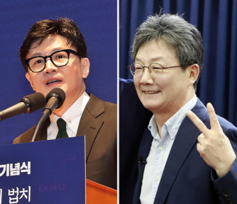 보수대권 선호, 국힘지지층 한동훈 48% 유승민 1%…홍준표 후퇴, 원희룡 약진