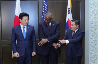 한미일, 다영역훈련 `프리덤 에지` 첫 실시…군사협력 박차