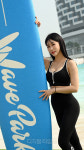 [포토]머슬마니아 유예주 `웨이브파크에서 맥스큐 촬영 중`