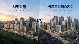 아크로리버스카이 vs 써밋더힐…청약자들의 선택은?